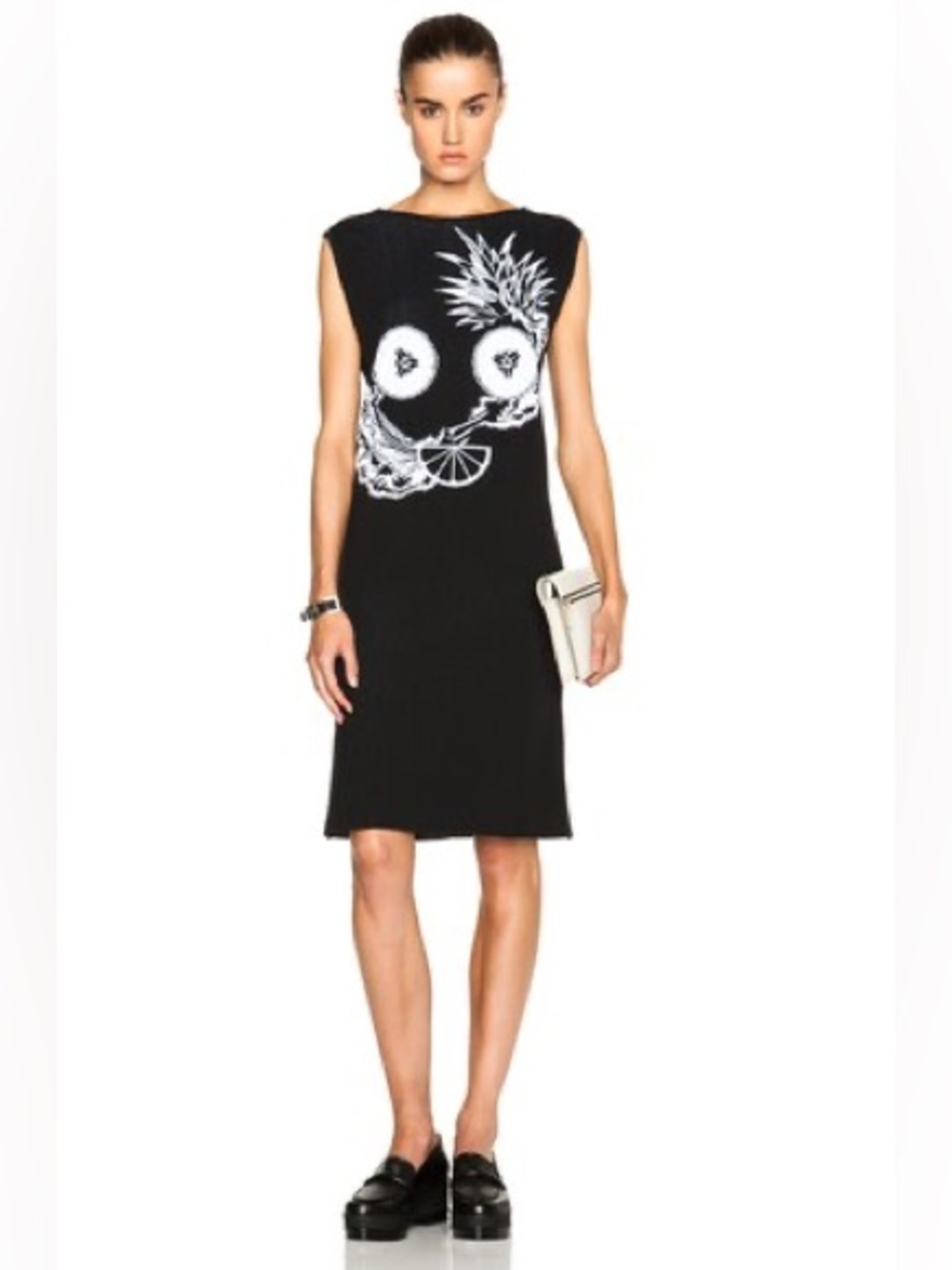 Opening Ceremony Fruit Intarsia Dress in Black Size Medium‎